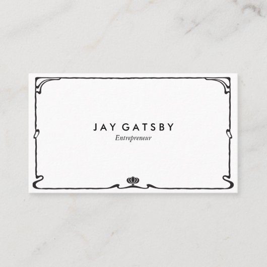 Klassischer Kunst-Deko/Kunst Nouveau Visitenkarte (Vorderseite)