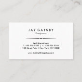 Klassischer Kunst-Deko/Kunst Nouveau Visitenkarte (Rückseite)