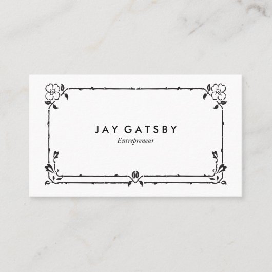 Klassischer Kunst-Deko/Kunst Nouveau Visitenkarte (Vorderseite)