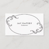 Klassischer Kunst-Deko/Kunst Nouveau Visitenkarte (Vorderseite)