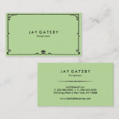 Klassischer Kunst-Deko/Kunst Nouveau Visitenkarte (Vorne/Hinten)