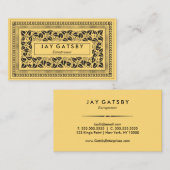 Klassischer Kunst-Deko/Kunst Nouveau Visitenkarte (Vorne/Hinten)