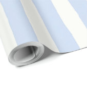 Klassischer Küsten-Handbemalter Streifen Geschenkpapier (Rolleneckpunkt)