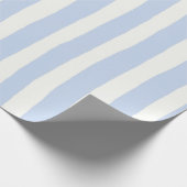 Klassischer Küsten-Handbemalter Streifen Geschenkpapier (Ecke)
