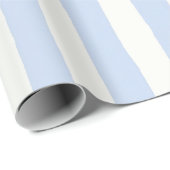Klassischer Küstenhandbemalter Streifen Geschenkpapier (Rolleneckpunkt)