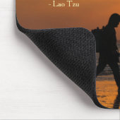 Klassischer Lao Tzu-Reise-Zitat Mousepad (Ecke)