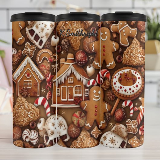 Klassischer Lebkuchen-Cookie-Aufstrich Thermosbecher