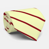 Klassischer Lemon- und Maronklassiker diagonal ges Krawatte (Gerollt)