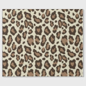 Klassischer Leopard Geschenkpapier (Flach)