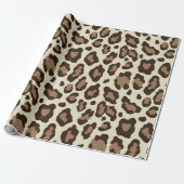 Klassischer Leopard Geschenkpapier (Ungerollt)