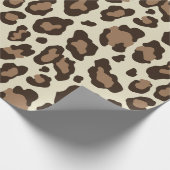 Klassischer Leopard Geschenkpapier (Ecke)