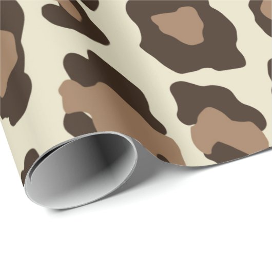 Klassischer Leopard Geschenkpapier (Rolleneckpunkt)