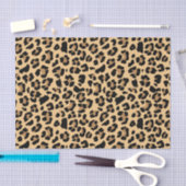 Klassischer Leopard Print Brown and Black Seidenpapier (Handwerk)