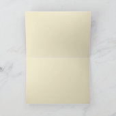 Klassischer Leopard Print Custom Monogram Name Dankeskarte (Innenseite)