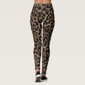 Klassischer Leopard Print Leggings Chic Animal (Rückseite)