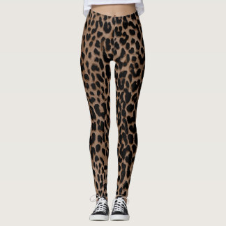 Klassischer Leopard Print Leggings Chic Animal
