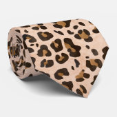 Klassischer Leopard Print Neck Tie Krawatte (Gerollt)