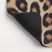 Klassischer Leoparden-Tierdruck Brauner Gepard Mousepad (Ecke)