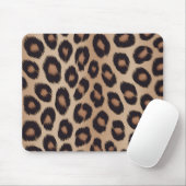 Klassischer Leoparden-Tierdruck Brauner Gepard Mousepad (Mit Mouse)