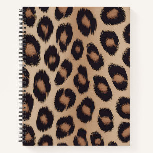Klassischer Leoparden-Tierdruck Brauner Gepard Notizblock