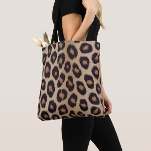 Klassischer Leoparden-Tierdruck Brauner Gepard Tasche