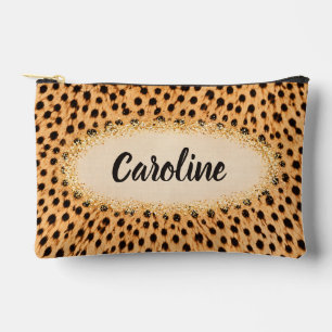 Klassischer Leopardenprint Glamour Zubehörtasche