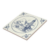 Klassischer Leuchtturm für Vintages Blaues Meer in Fliese (Seite)