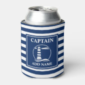 Klassischer Leuchtturm Kapitän oder Name des Boote Dosenkühler (Kanne Vorderseite)