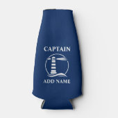 Klassischer Leuchtturm Name oder Name der Marine Flaschenkühler (Vorderseite)