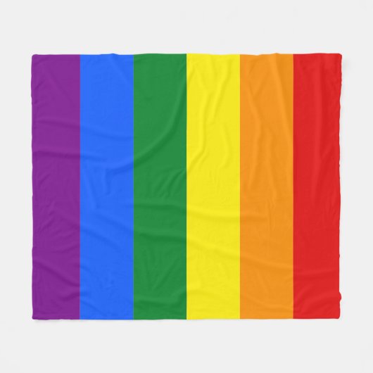 Klassischer LGBTQ-Preis Fleecedecke (Vorderseite (Horizontal))