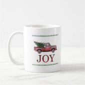 Klassischer Lieferwagen LKW Weihnachtsbaum Design. Kaffeetasse (Links)