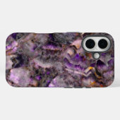 Klassischer lila Granit lila Stein lila Marmor Case-Mate iPhone Hülle (Rückseite (Horizontal))