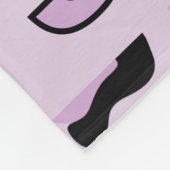 Klassischer lila-rosa Leopardenprint Fleecedecke (Ecke)