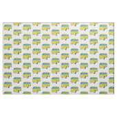 Klassischer limegrüner Van-Cartoon Stoff (Fat Quarter (45,7 x 55,9 cm))