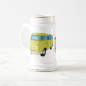 Klassischer Limettengrüner Cartoon Bierglas (Vorderseite Links)