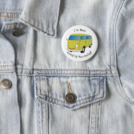 Klassischer Limettengrüner Cartoon Button (Beispiel)