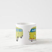 Klassischer Limettengrüner Cartoon Espressotasse (Vorderseite)