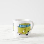 Klassischer Limettengrüner Cartoon Espressotasse (Vorderseite Rechts)