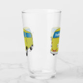 Klassischer Limettengrüner Cartoon Glas (Links)