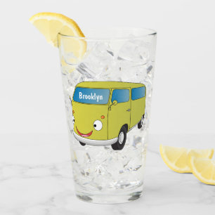 Klassischer Limettengrüner Cartoon Glas