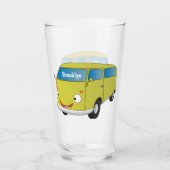 Klassischer Limettengrüner Cartoon Glas (Vorderseite)