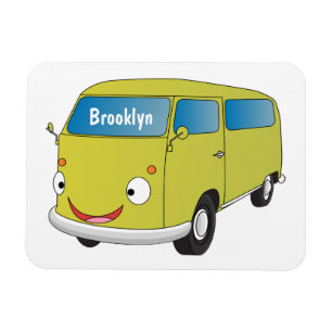 Klassischer Limettengrüner Cartoon Magnet