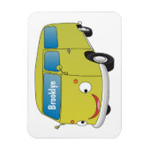 Klassischer Limettengrüner Cartoon Magnet (Vertikal)