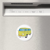 Klassischer Limettengrüner Cartoon Magnet (In Situ (Geschirrspüler))