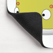 Klassischer Limettengrüner Cartoon Mousepad (Ecke)