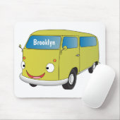 Klassischer Limettengrüner Cartoon Mousepad (Mit Mouse)