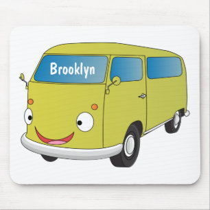 Klassischer Limettengrüner Cartoon Mousepad