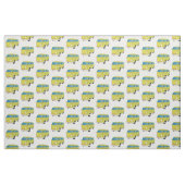 Klassischer Limettengrüner Cartoon Stoff (Fat Quarter (45,7 x 55,9 cm))