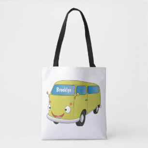 Klassischer Limettengrüner Cartoon Tasche
