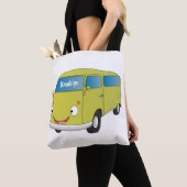 Klassischer Limettengrüner Cartoon Tasche (Von Nahem)